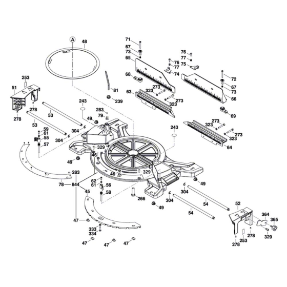 Slide Mitre Saw Assembly