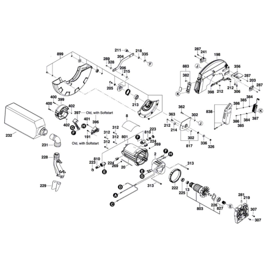 Slide Mitre Saw Assembly