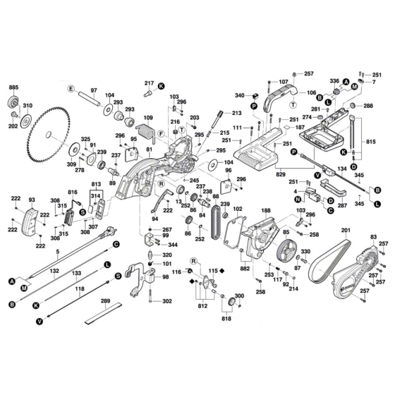Mitre Saw Assembly for Bosch