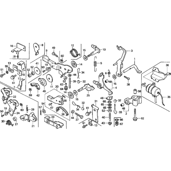 Control Lever Assembly for GD411