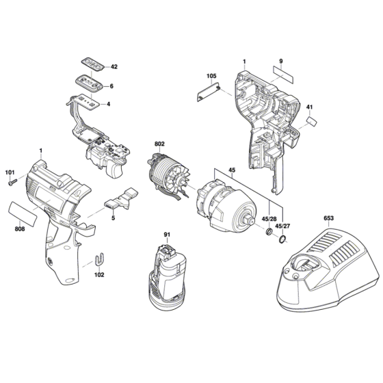 Impact Wrench Assembly for Bosch