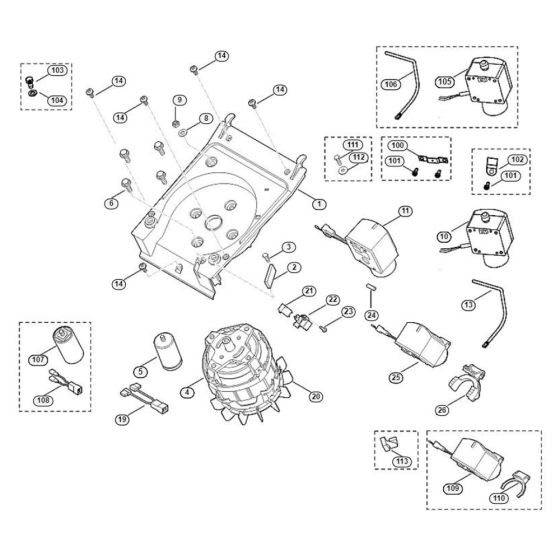 Motor, Switch Assembly