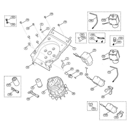 Motor, Switch Assembly
