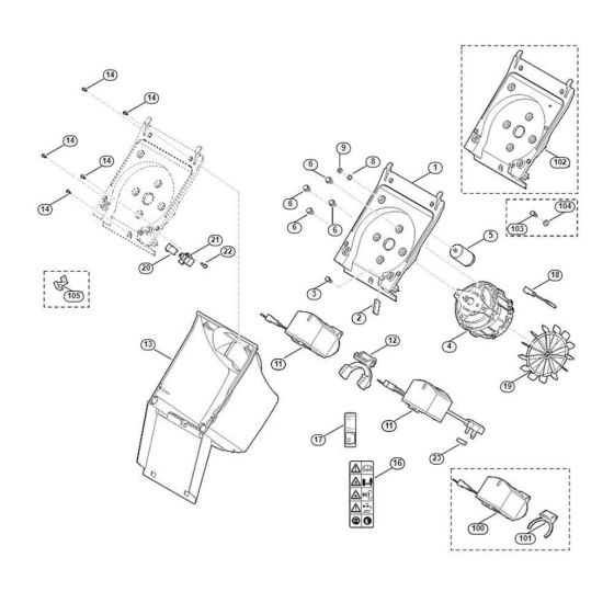 Motor Housing for GE 105.1