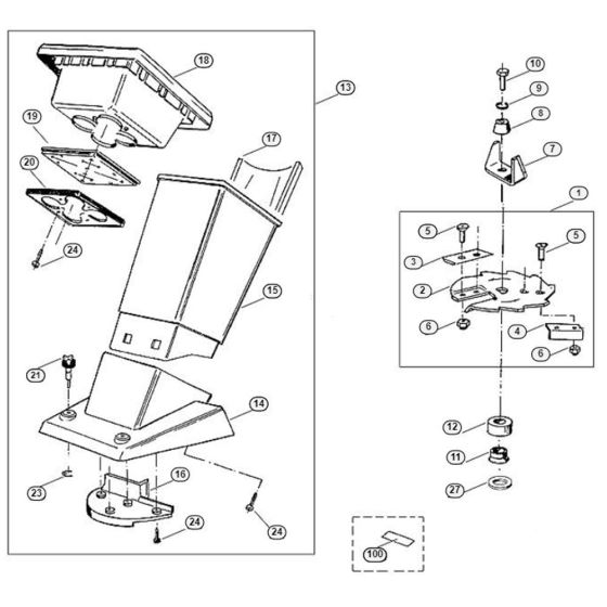Funnel, Blade Set Assembly