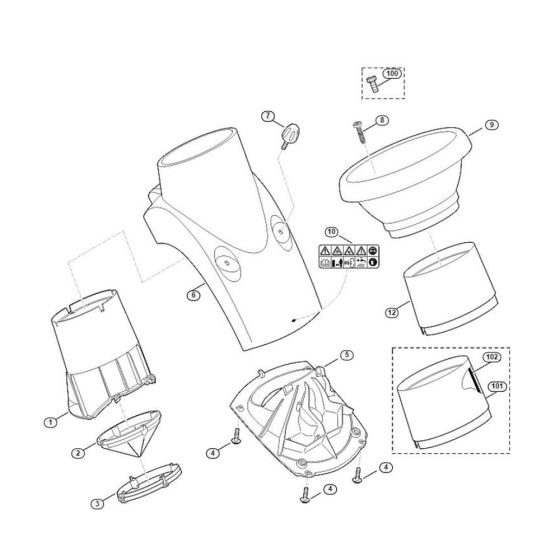 Funnel Assembly for GE 150