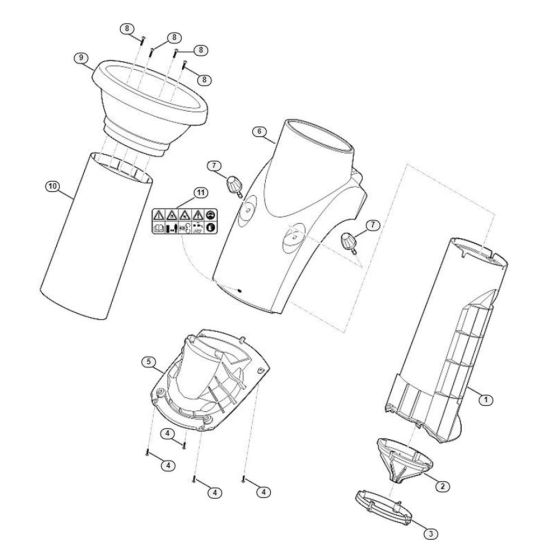 Funnel Assembly for GE 250.1