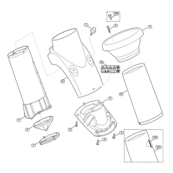 Funnel Assembly for GE 260
