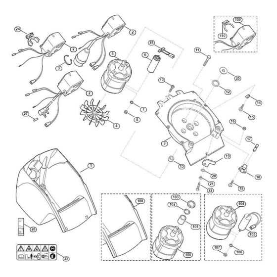 Motor Housing for GE 260