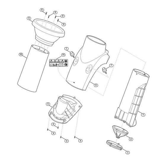 Funnel Assembly for GE 260.1 S