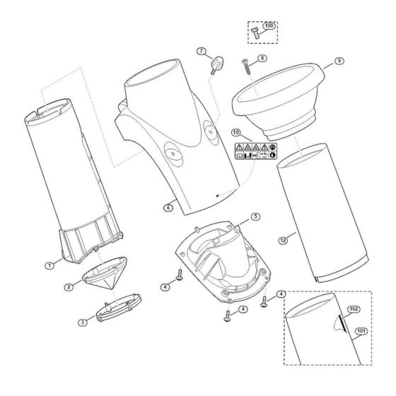 Funnel Assembly for GE 260 S