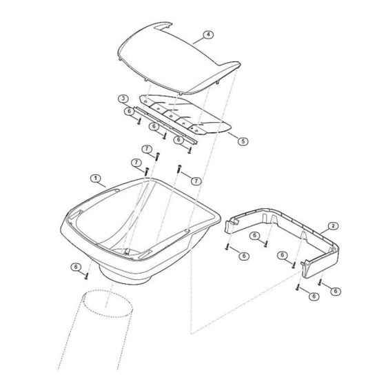 Funnel Upper Part for Shredders