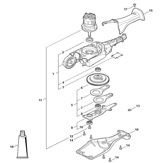 Gear Head Assembly for Stihl HLA 65