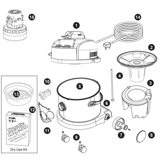 Numatic GVE370 Assembly