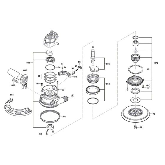 Bosch GET 75-150 Sander Assembly