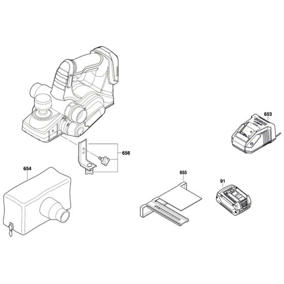 Planer Assembly for Bosch