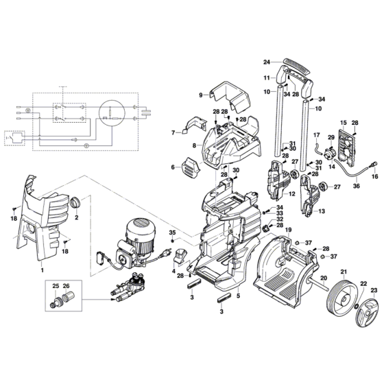Washer Assembly for Bosch GHP 5-55