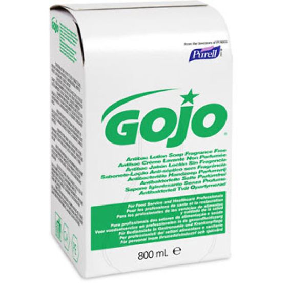 Antibac GOJO Lotion Soap Fragrance Free Hand Wash Re-Fill 6x800ml Bag