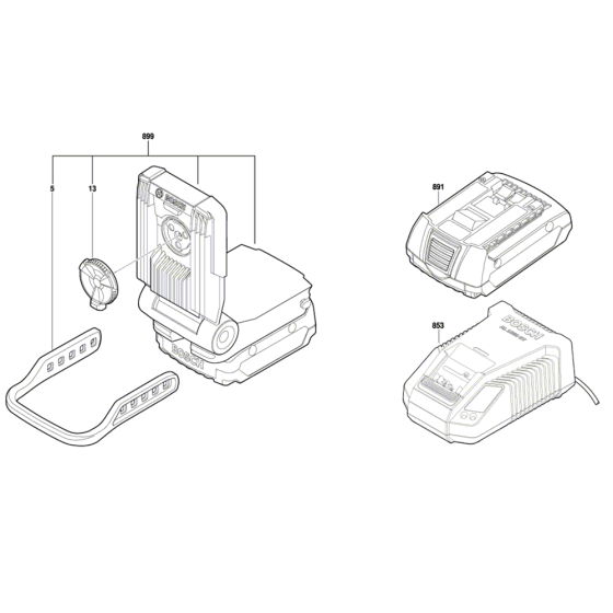 Cordless Torch Assembly