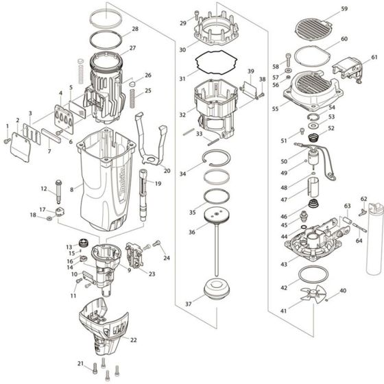 Makita GN420CSE Assembly