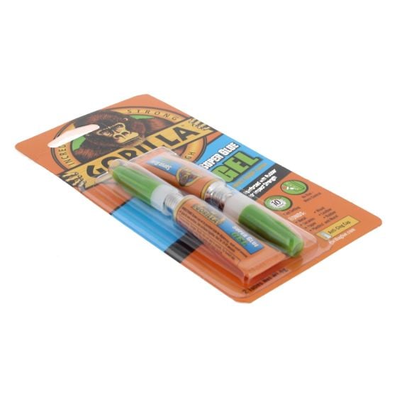 Super Glue Gel 2 x 3g for Multiple Surfaces - Gorilla Glue