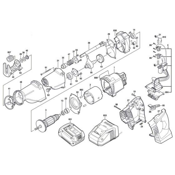 Reciprocating Saw Assembly