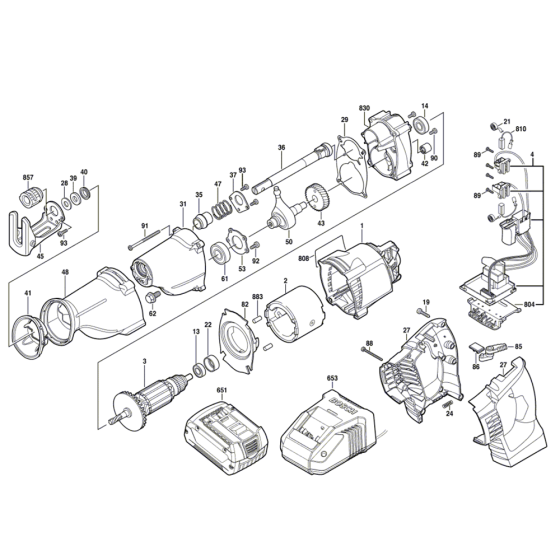 Reciprocating Saw Assembly