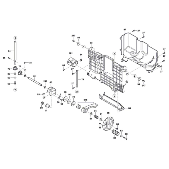Table Saw Assembly for Bosch