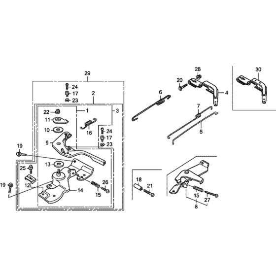 Control Assembly for Honda GX160T1 (GCABT) Engines