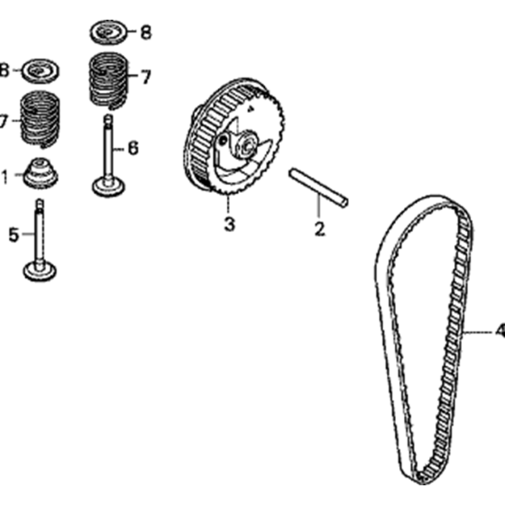 Cam Pulley Assembly for Honda GX25T (GCALT) Engines