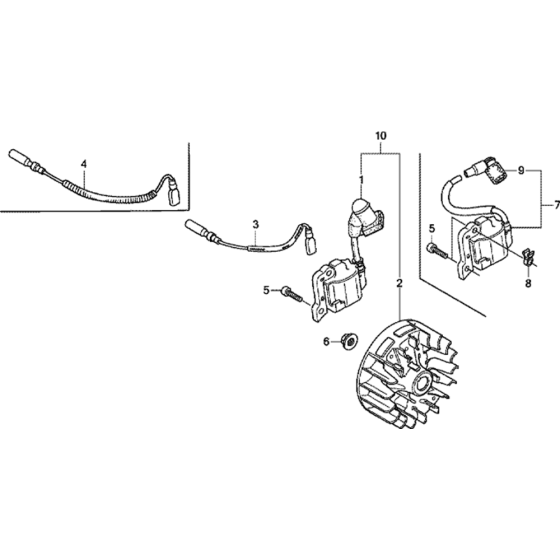 Flywheel Assembly for Honda GX25T (GCALT) Engines