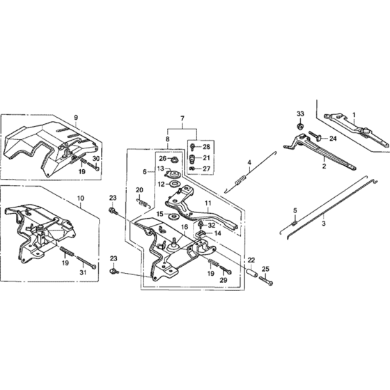 Control Assembly for Honda GX340K1 (GC05) Engines