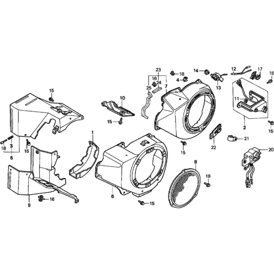 Fan Cover Assembly for Honda GX390K1 (GCAA) Engines