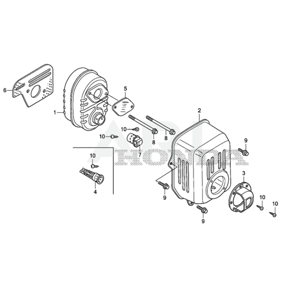 Muffler for Honda GXR120UT