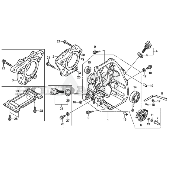 Crankcase Cover for Honda