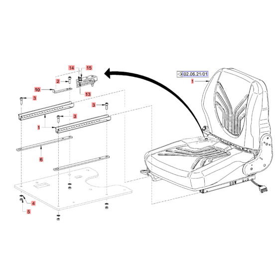 Operators Seat for Hamm Rollers