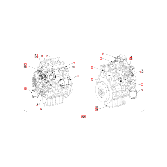 Pump Drive, Engine Assembly