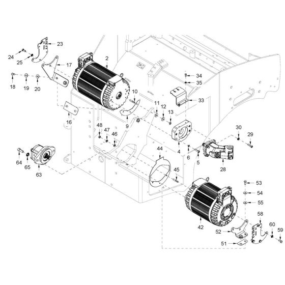 Pump Drive & Engine Assembly