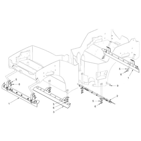 Scraper for Hamm Rollers