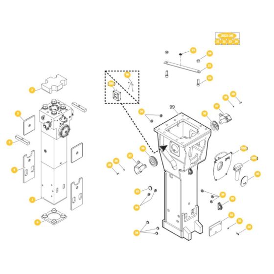 Epiroc HB 2500 Breaker Assembly