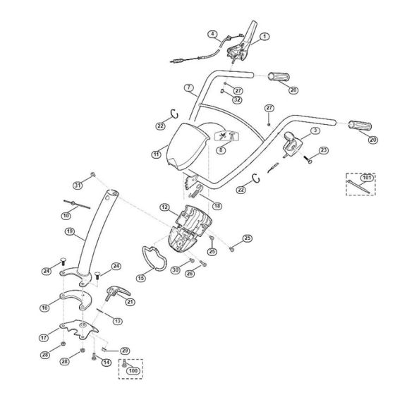 Handle Assembly for HB 445.0