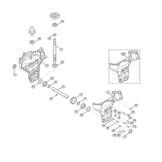 Gear Box Assembly for HB 445.2