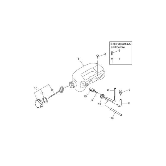 Fuel Tank for ECHO HC-1500