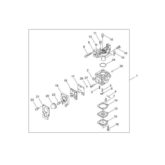 Carburettor for ECHO HC-1501