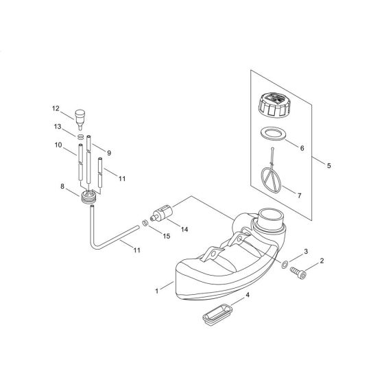 Fuel Tank for ECHO HC-1501