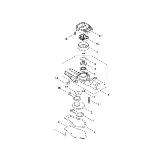 Gear Case for ECHO HC-1501