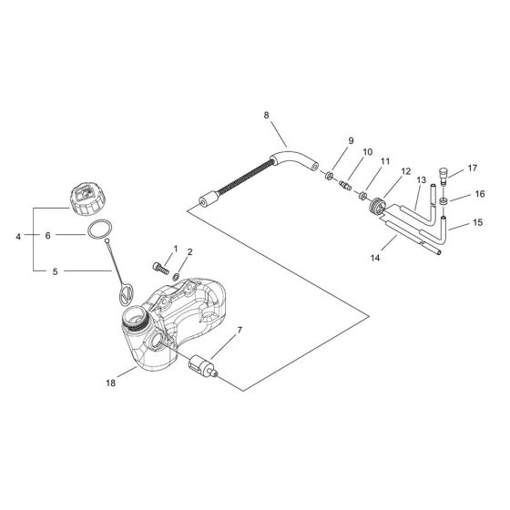 Fuel Tank for ECHO HC-155ES