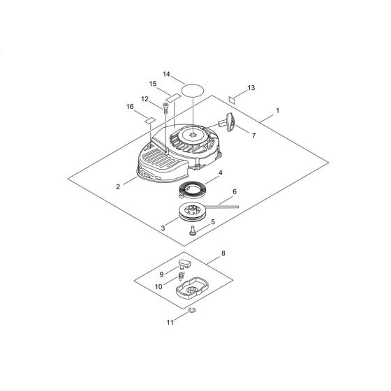 Recoil Starter for ECHO HC-156
