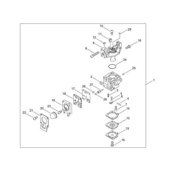 Carburettor for ECHO HC-2020