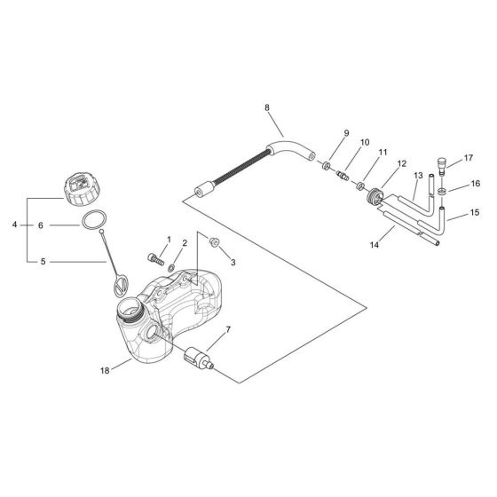 Fuel Tank for ECHO HC-331ES